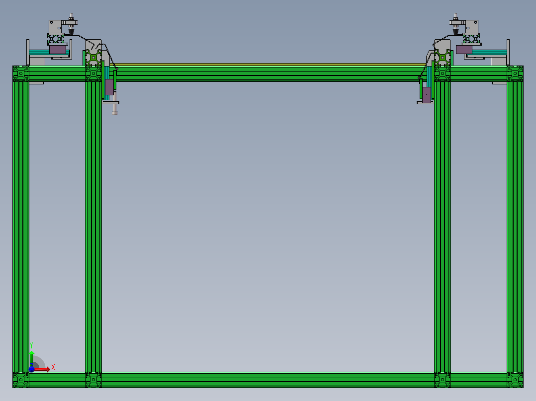 海绵条贴附装置（sw18可编辑+工程图）前视图