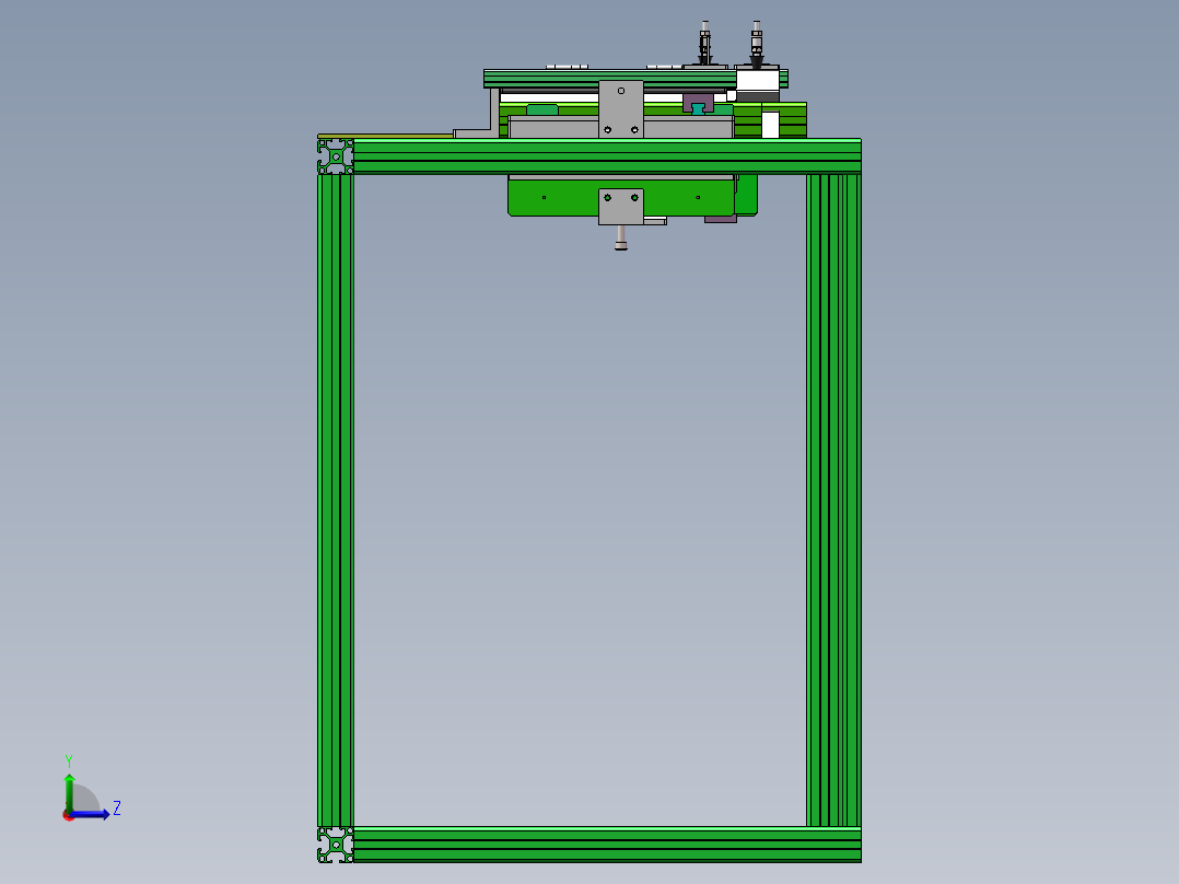 海绵条贴附装置（sw18可编辑+工程图）左视图