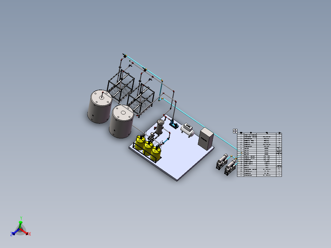 10TMBR污水处理现场sw16可编辑主视图
