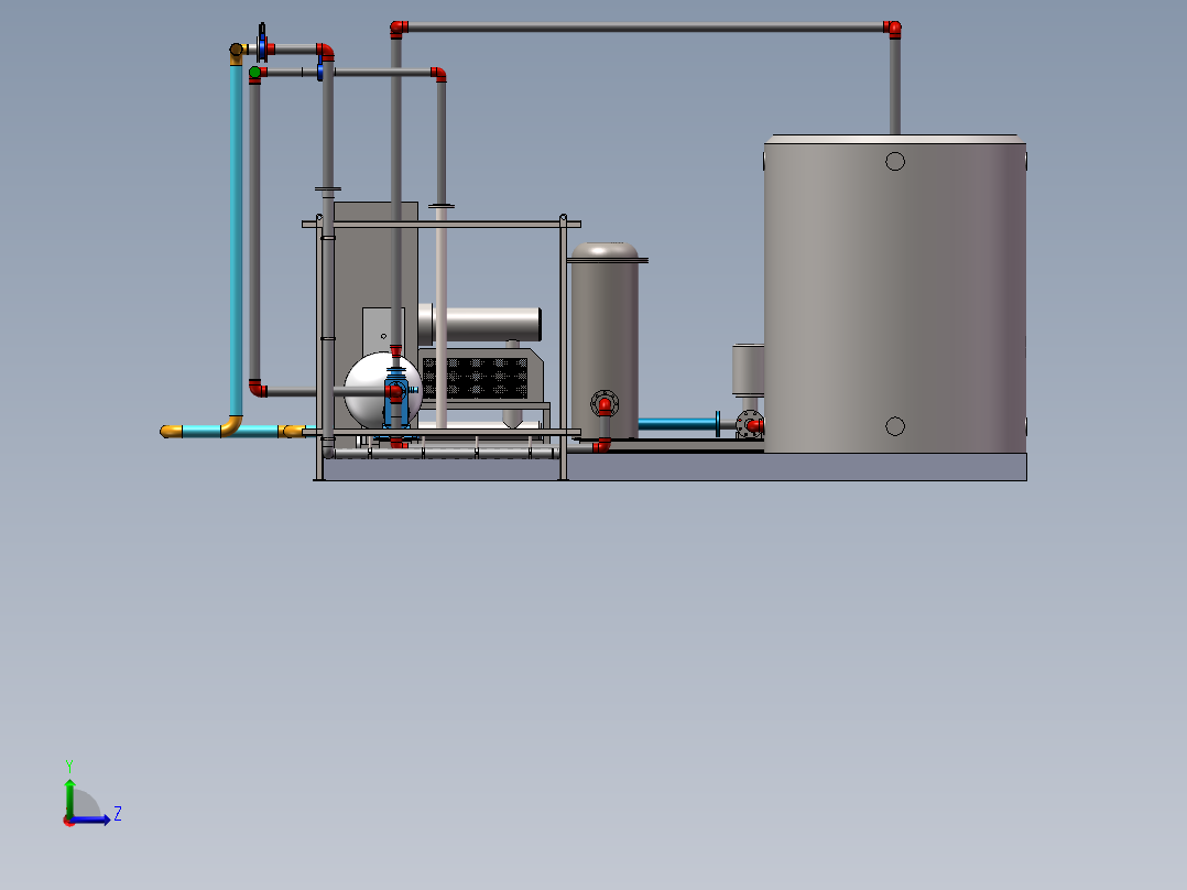 10TMBR污水处理现场sw16可编辑左视图