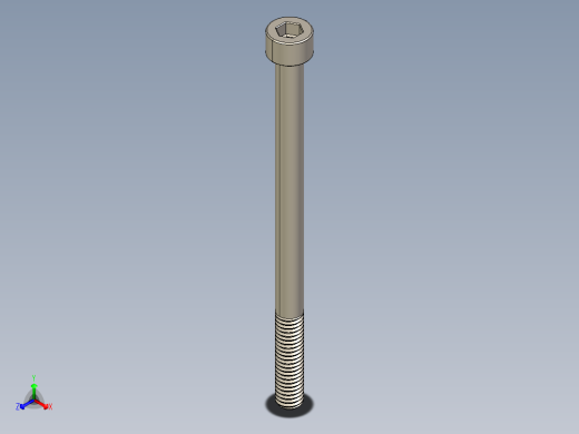 Screw_DIN_912_M6x90_A2.STEP公制内六角螺钉