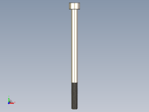 Screw_DIN_912_M6x90_A2.STEP公制内六角螺钉前视缩略图