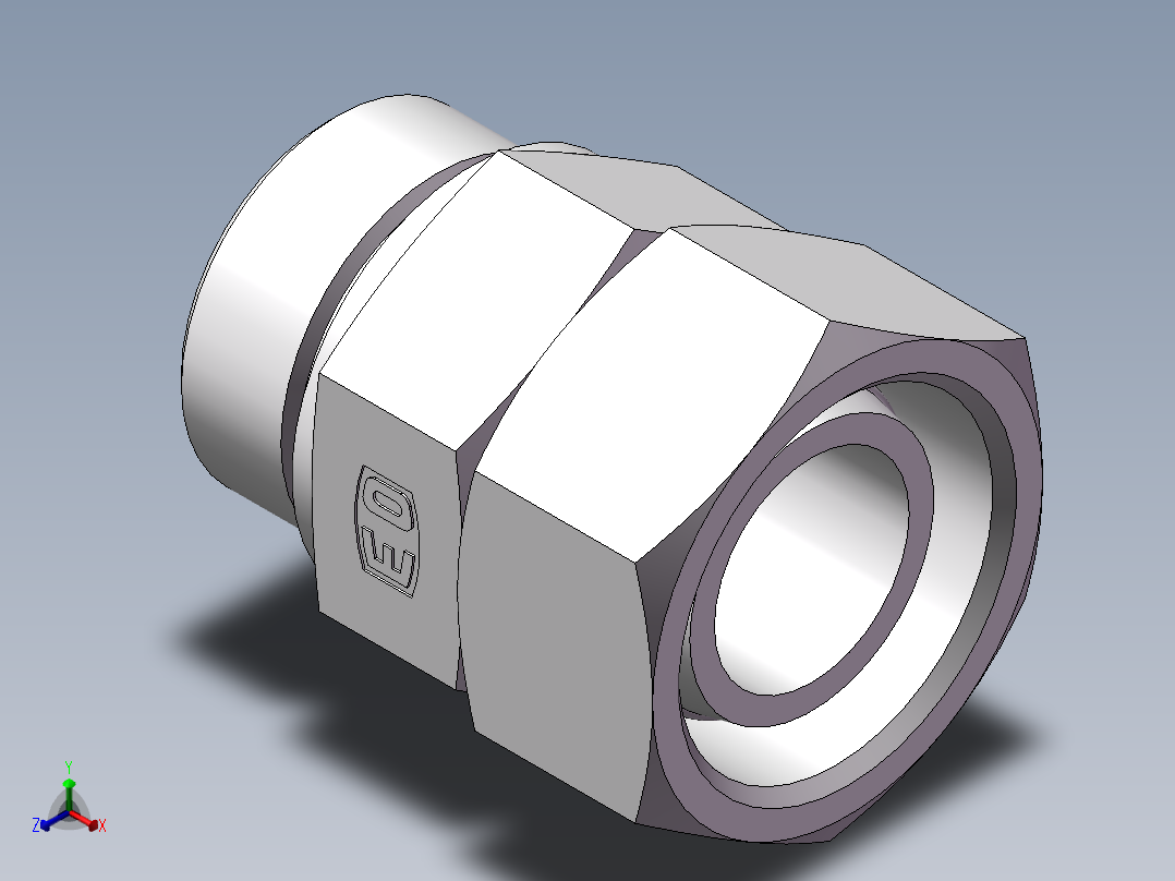直通公制螺纹组合接头、2MD-48-52WD主视图