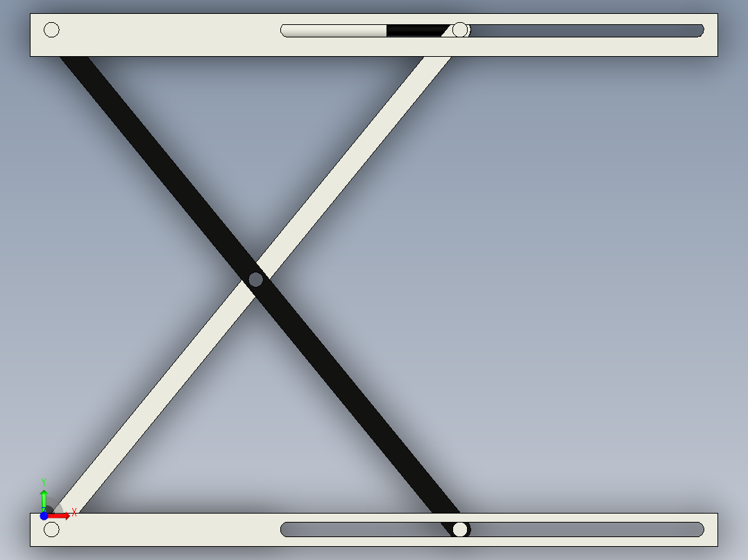 X剪式升降机构前视图