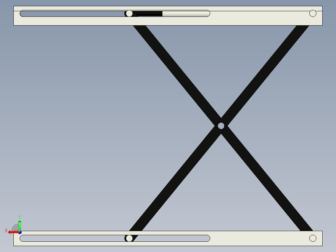 X剪式升降机构后视图