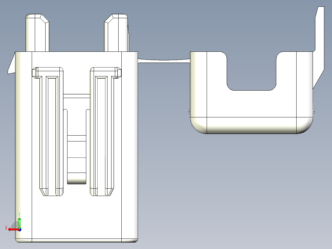 迷你保险丝盒后视图