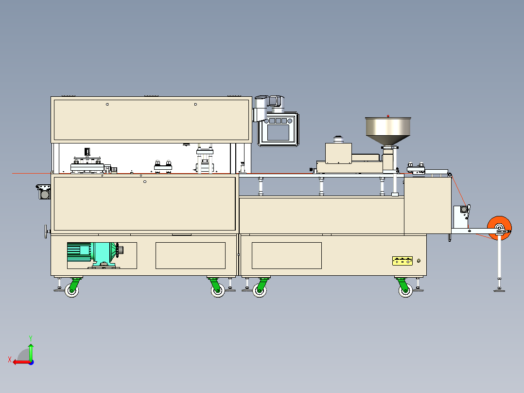 DPT-260泡罩包装机后视图