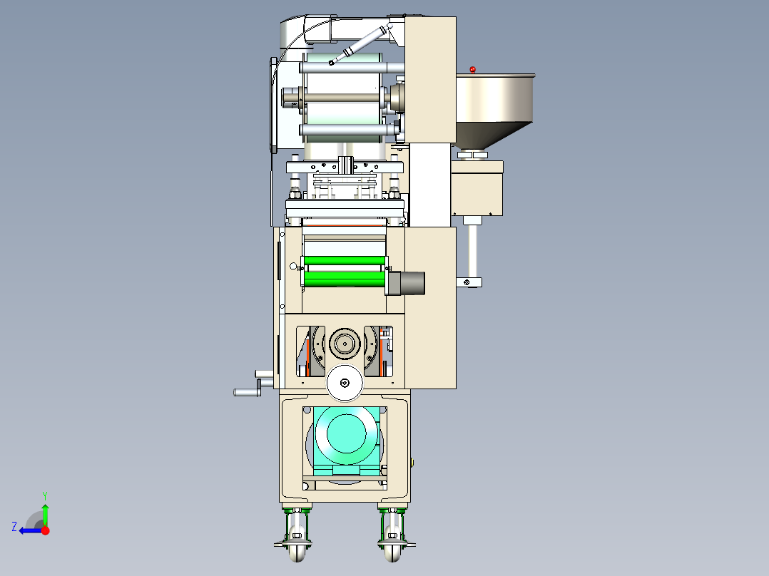 DPT-260泡罩包装机右视图