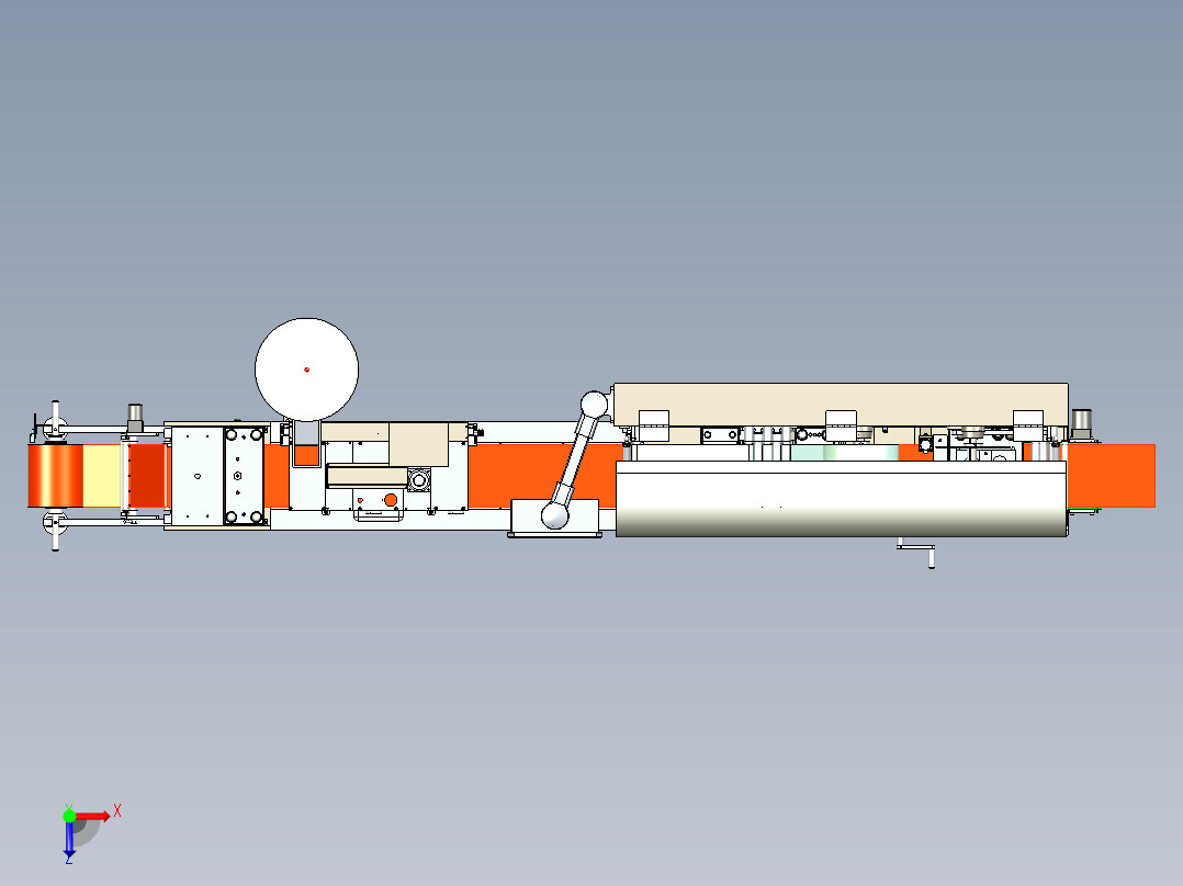 DPT-260泡罩包装机俯视图