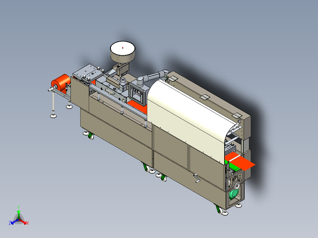 DPT-260泡罩包装机正等轴测图