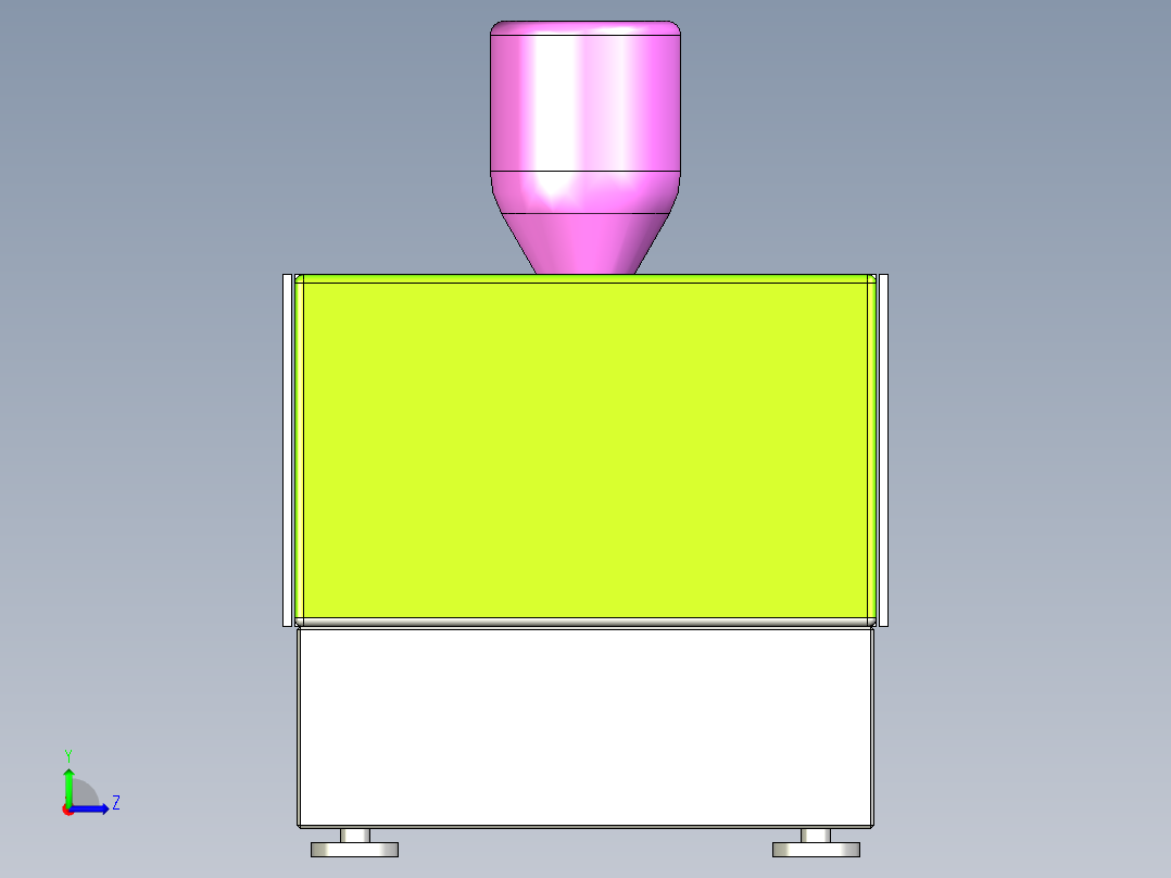 卧式注塑机模型-1357325--50左视图
