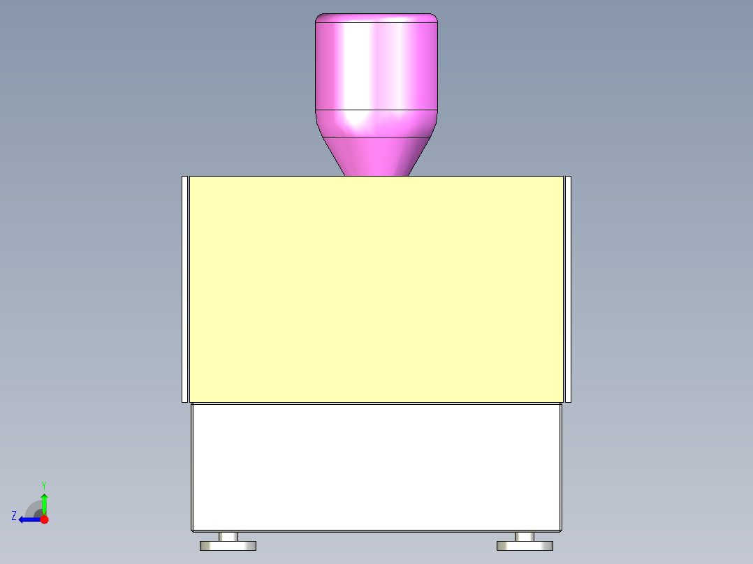 卧式注塑机模型-1357325--50右视图