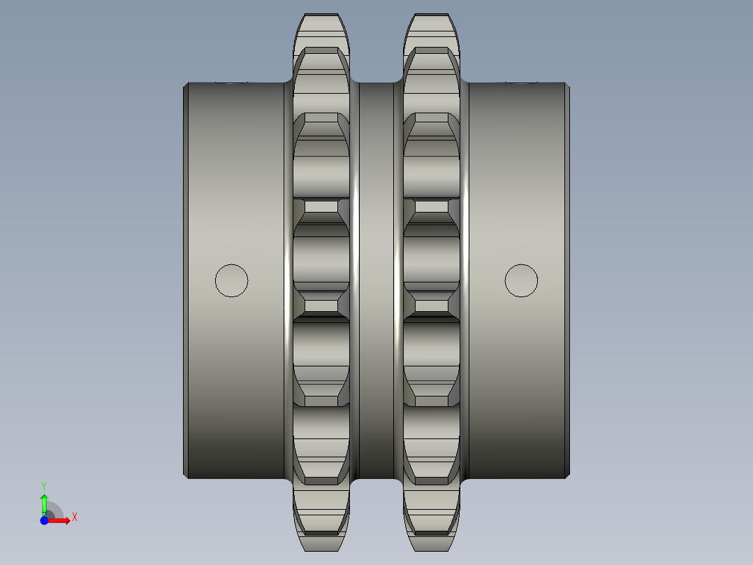 ZDSB-04-07从动链轮12A-2-17Z前视图