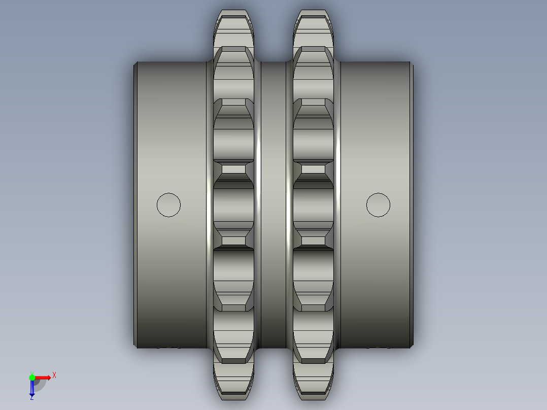 ZDSB-04-07从动链轮12A-2-17Z俯视图