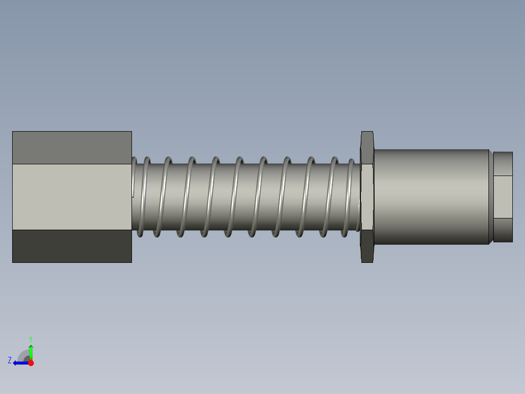 700000011缓冲杆组合-8262-0510-B右视图