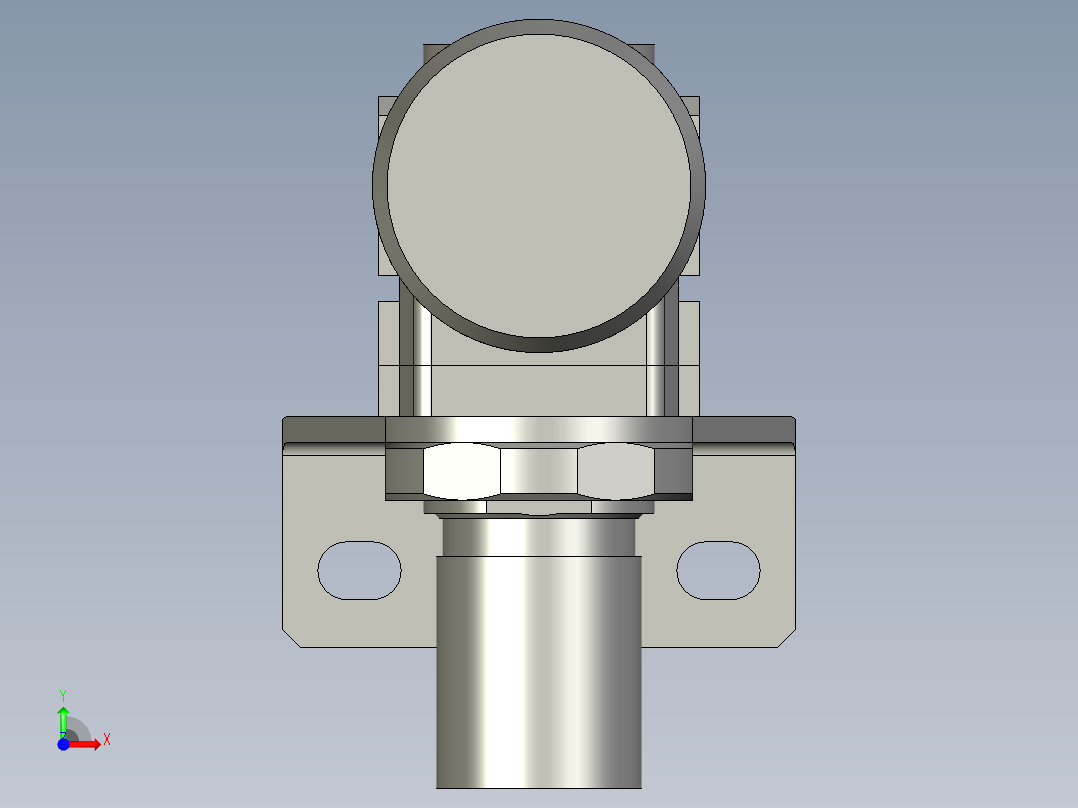 减压阀SMCAR10-M5+压力表G27-10-R1+托架AR10P-270AS前视图