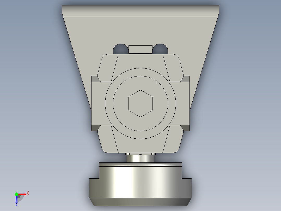 减压阀SMCAR10-M5+压力表G27-10-R1+托架AR10P-270AS俯视图