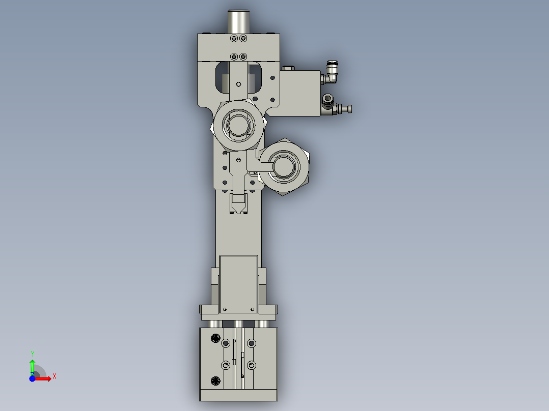 020600沟槽检测机构前视图