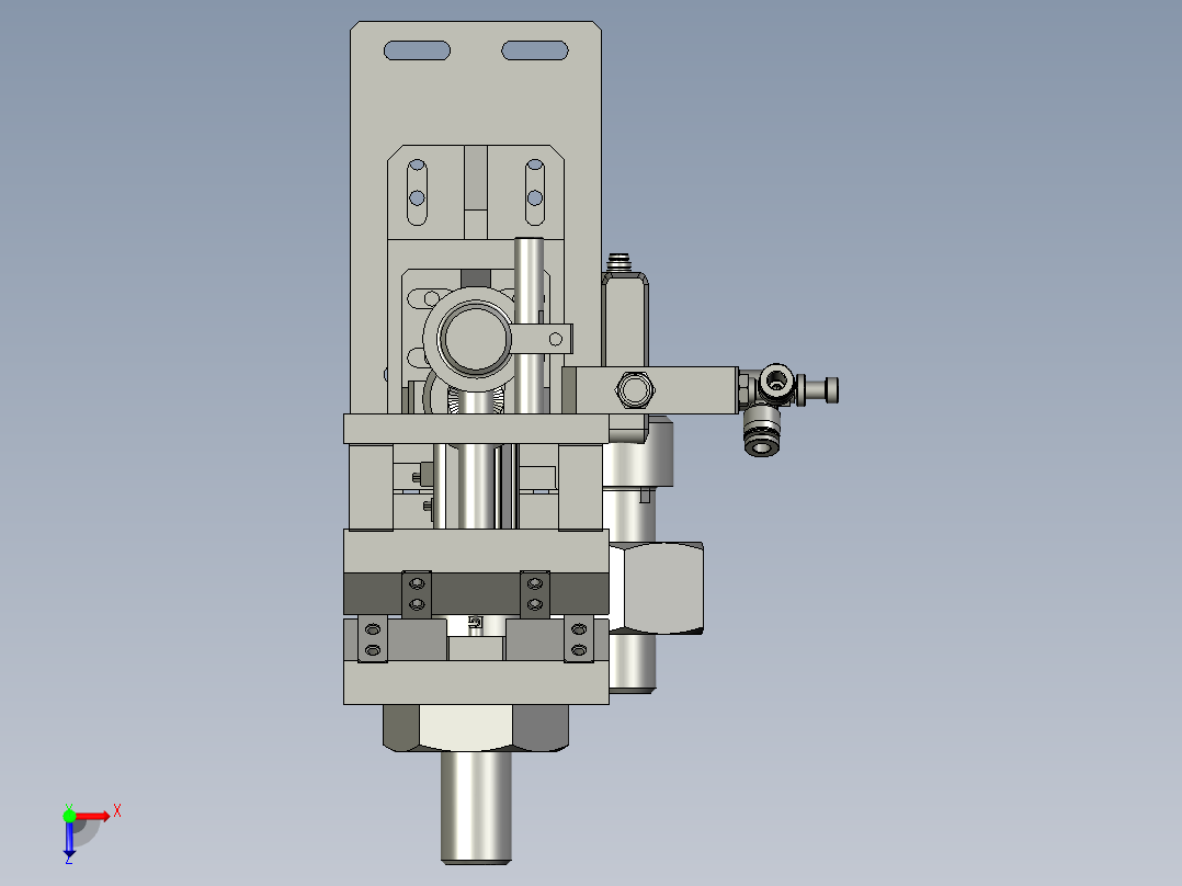 020600沟槽检测机构俯视图