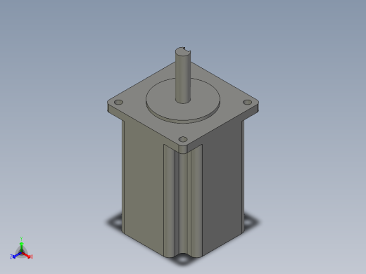 B-O-57步进电机正等轴测缩略图