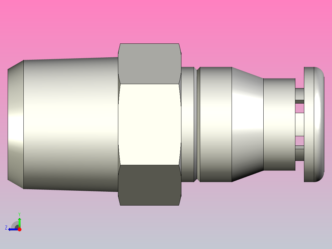 快插接头CRQS-1_4-6右视图