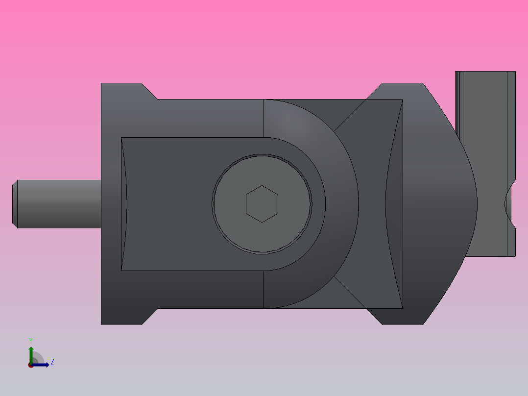 膝盖护栏角件紧固件_膝盖护栏角件紧固件右视图