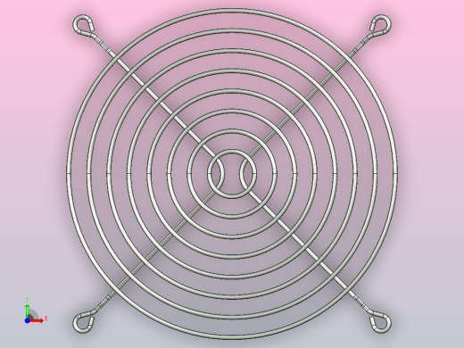 120毫米和92毫米风扇的标准格栅前视缩略图