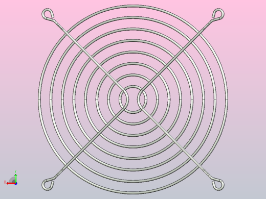 120毫米和92毫米风扇的标准格栅后视缩略图