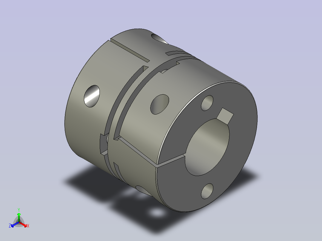 联轴器MCSLCRK32-12-14正等轴测图