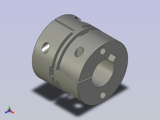 联轴器MCSLCRK32-12-14正等轴测缩略图