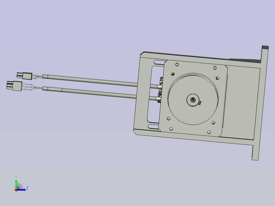 云母绕线机线分割器伺服传动左视图