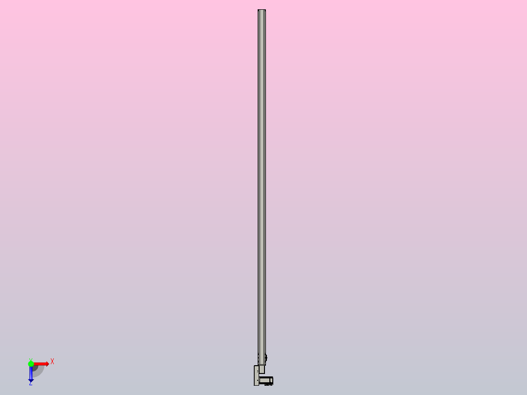 皮带直线轴半封闭可选导轨TPA-HNB-65S-90-L2800-ML-C-P10-N3俯视图