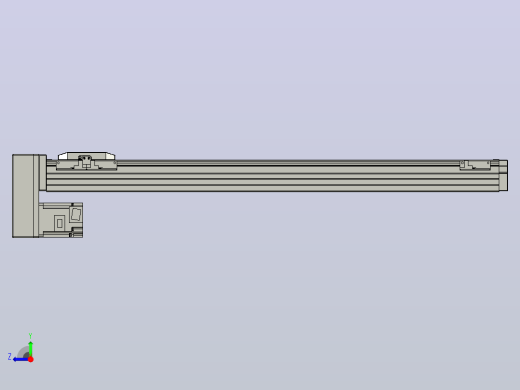 滚珠丝杠直线轴内置导轨TPA-GCR-65-1610C-L650-MP-M40-N3右视缩略图