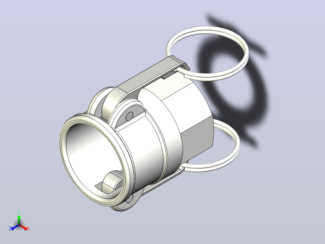 快速接头KAMLOK 633 D连接器-内螺纹1英寸NPT主视图