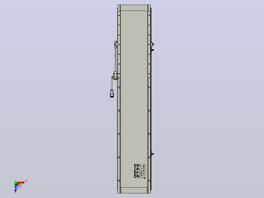 直驱直线电机轴TPA-LNP2-170-35C6-1-L540-3-C-05-N3俯视图
