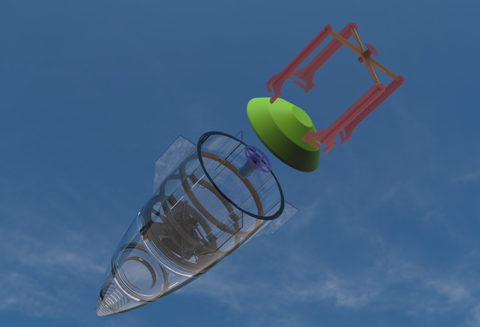 采用SPEED引导车的NASA太空舱弹射结构