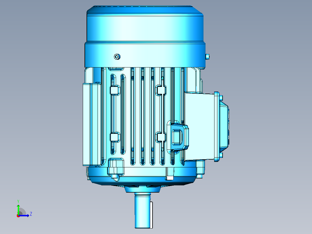 电机- ABB M2BAX90S_B3左视图