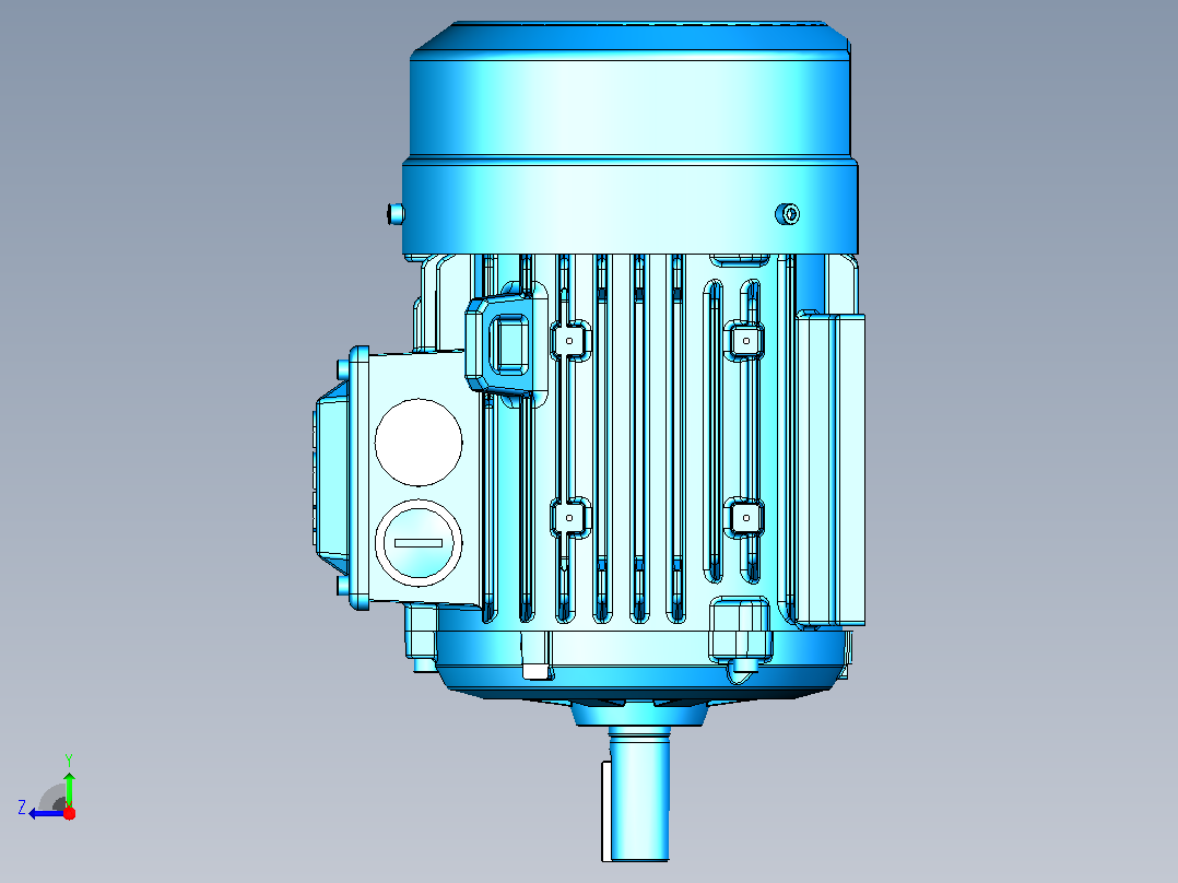 电机- ABB M2BAX90S_B3右视图