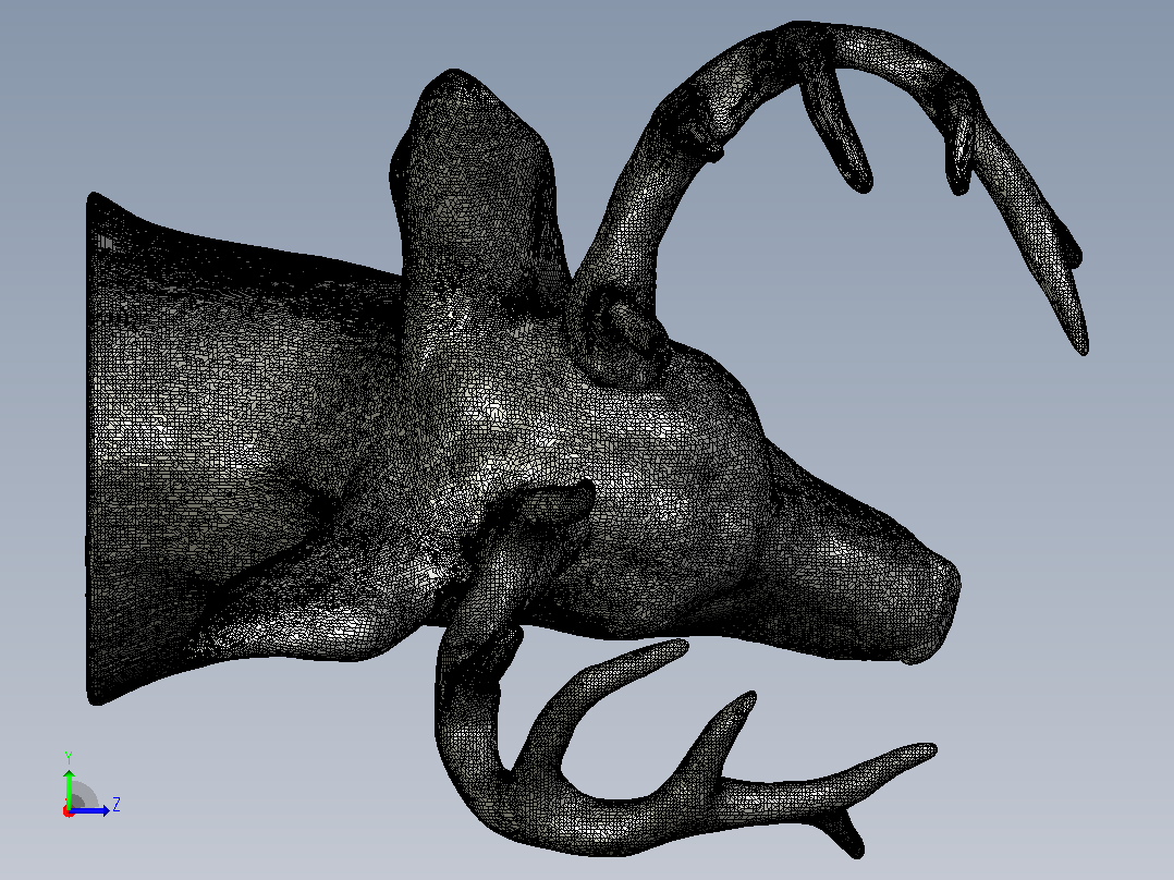 鹿头Deer Head左视图