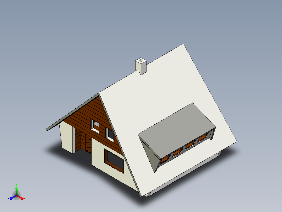 住宅模型2主视图