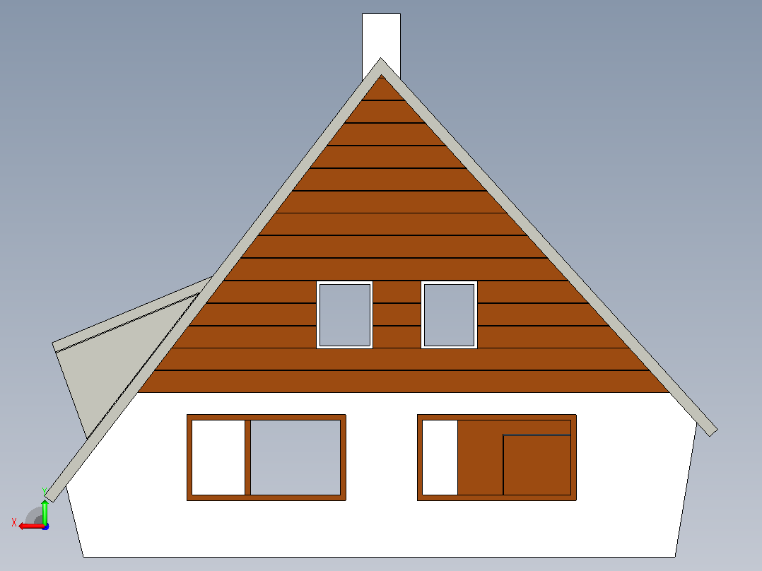 住宅模型2后视图