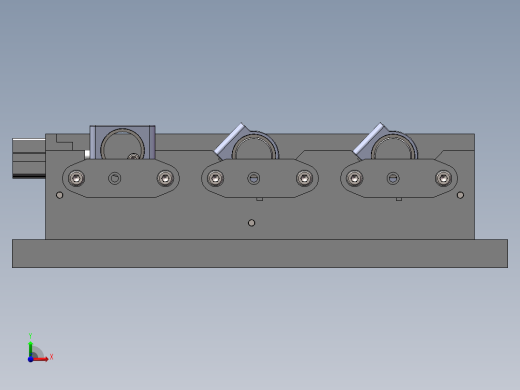 零件数控打孔夹具前视缩略图