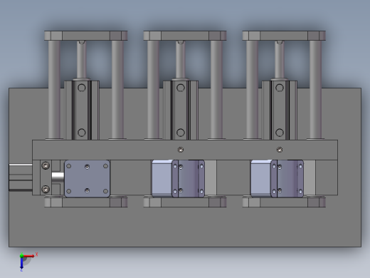 零件数控打孔夹具俯视缩略图