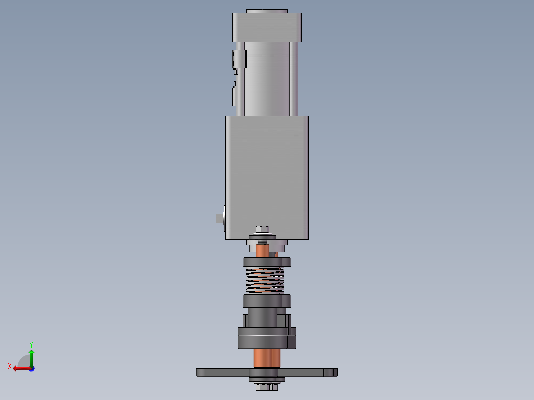自动气压夹具后视图