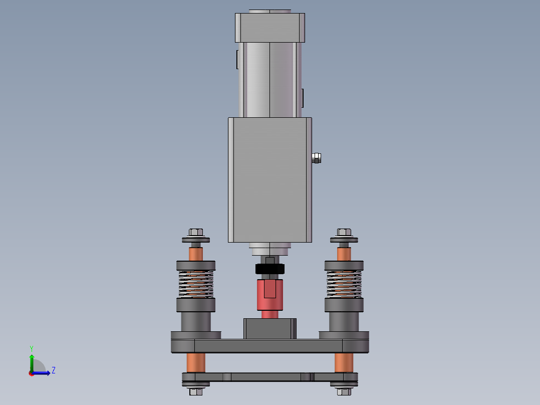 自动气压夹具左视图