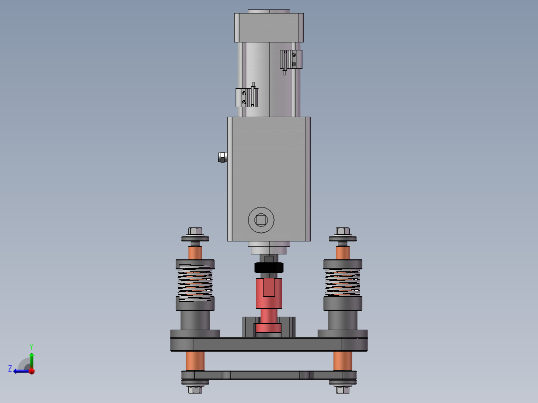 自动气压夹具右视图