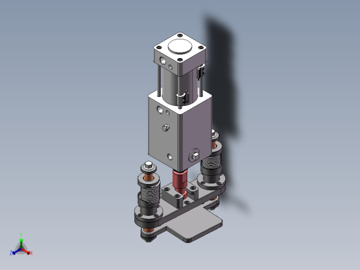 自动气压夹具正等轴测缩略图