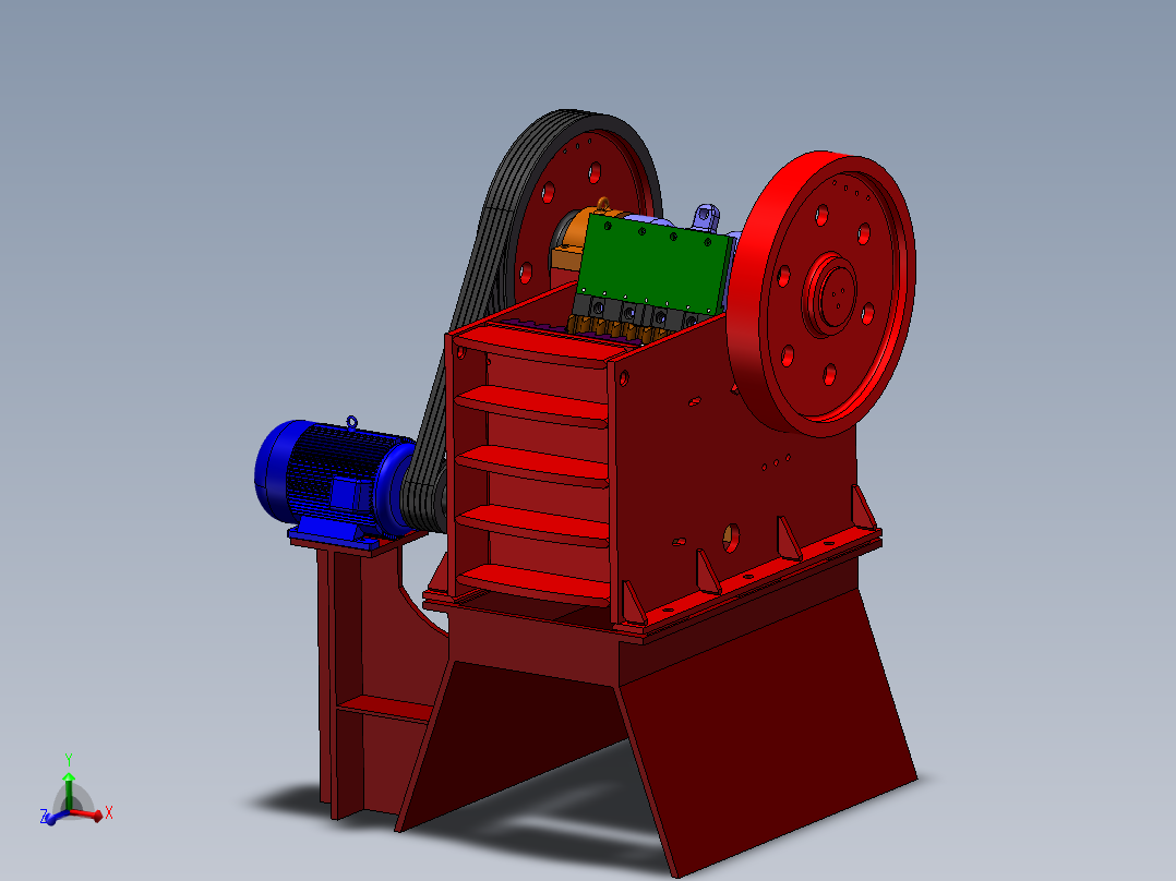 10套 磁选机 破碎机 反击式破碎机 3D模型图纸