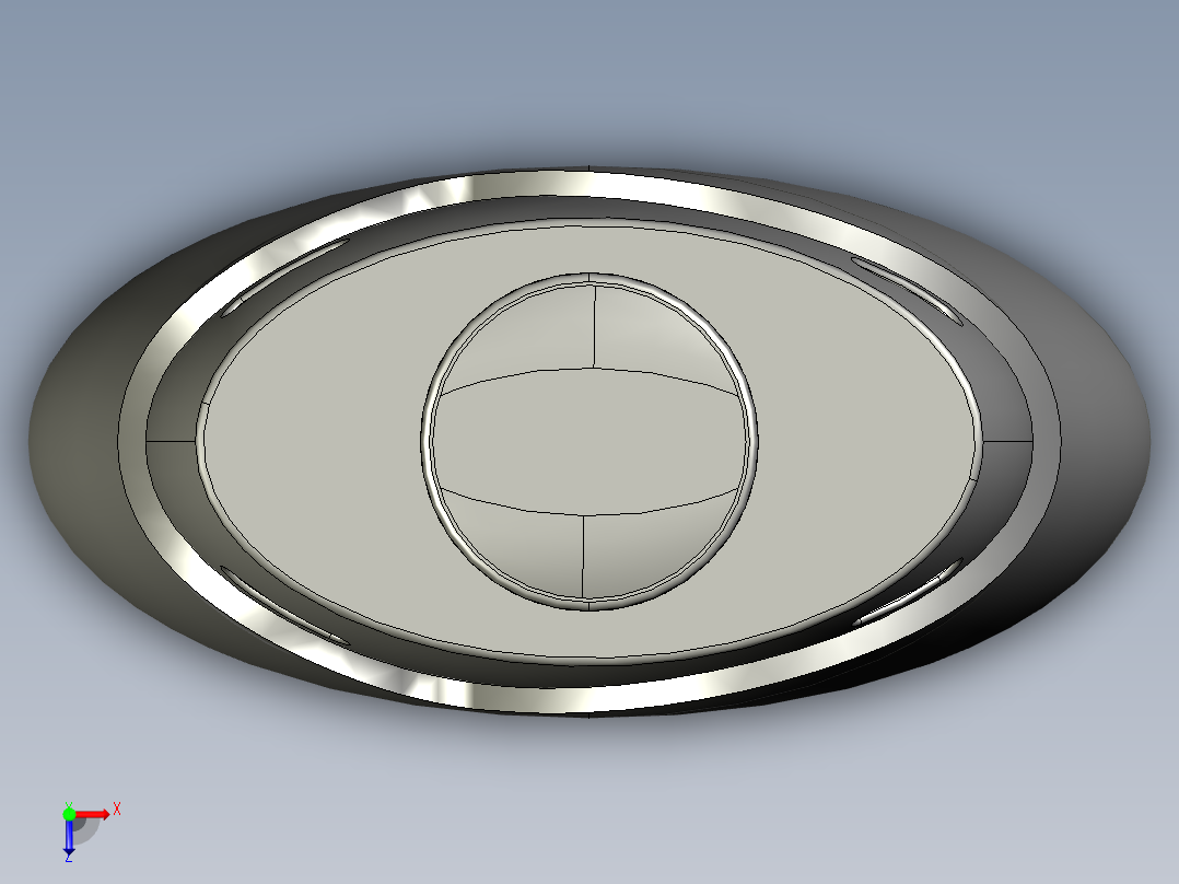 瓶子三维造型设计俯视图