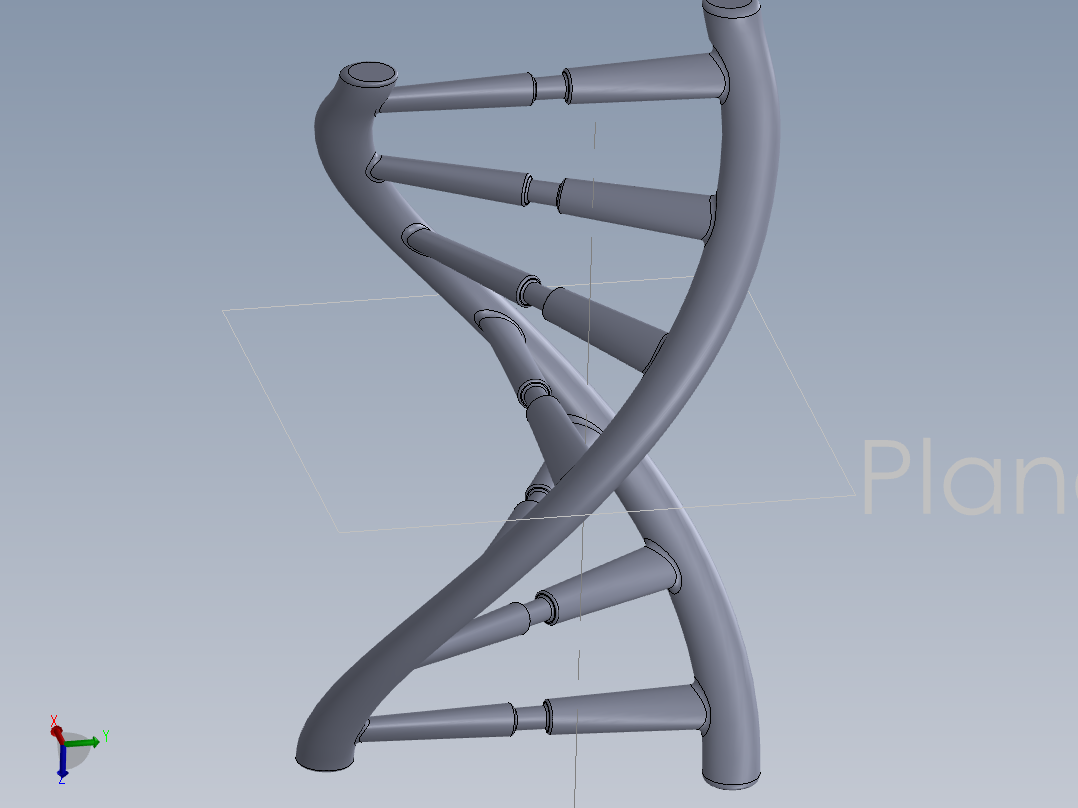 solidworks DNA模型